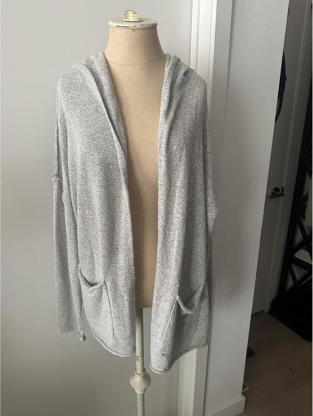 BDG Urban Outfitters Grey Hooded Wrap
